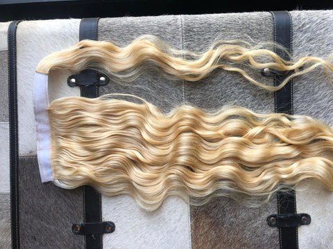 TVH UNIT TAIL (PLATINUM WAVY WRAP AROUND PONY TAIL) - Tiana’s Virgin Hair Bar