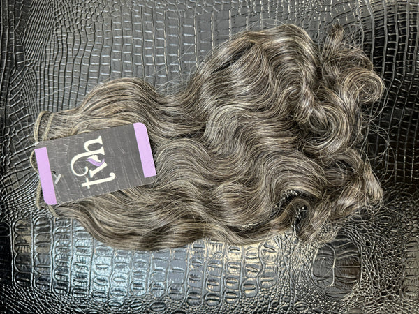 INDIAN STRAIGHT / BODY WAVE- Grey - Image #2